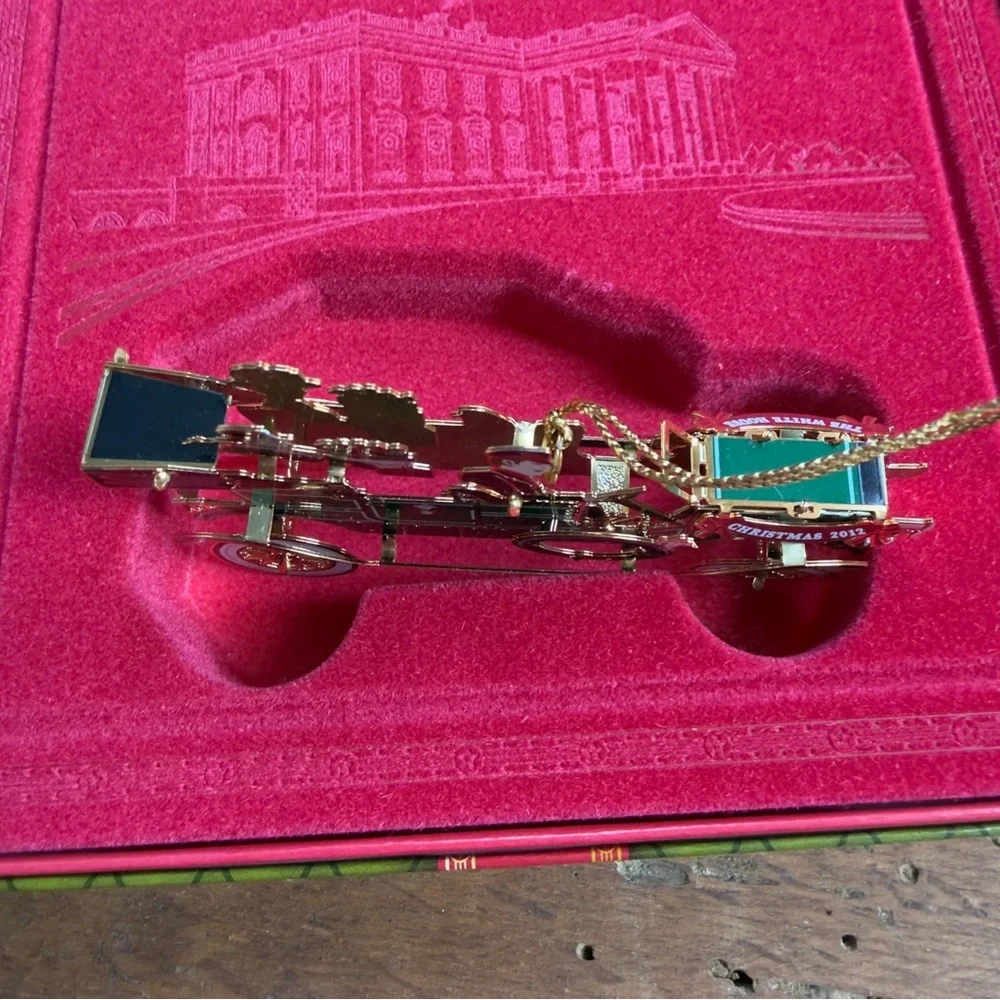 2012 WHHA White House Christmas Ornament- The First Presidential Automobile